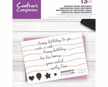 Crafters Companion CC-CA-ST-BSS Clear Acrylic Stamp Set-Birthday Swash S... - £15.89 GBP