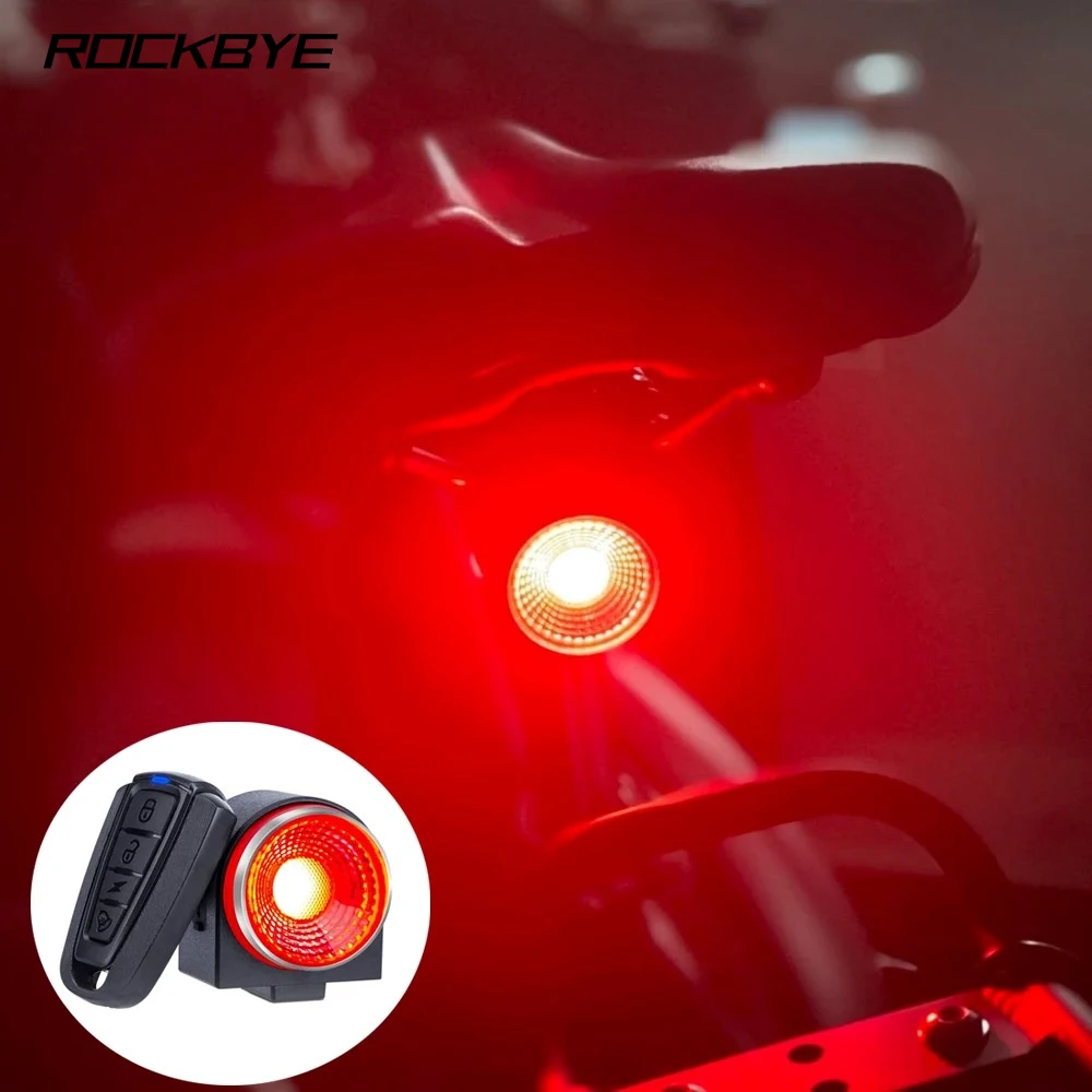 Rockbye Bicycle Anti-theft Alarm Tail Lights Remote Rechargeable LED USB - £14.65 GBP+
