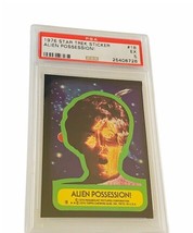 Star Trek Trading Card Sticker 1976 Topps PSA 5 Alien Possession #18 graded vtg - £159.00 GBP