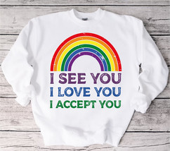Human Rights sweatshirt, Equality pullover, LGBTQ , Pride sweater, LGBTQ Pride s - £34.67 GBP