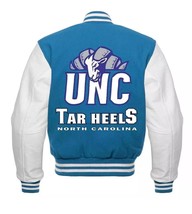 Varsity Jacket – Carolina Blue &amp; White - $2,397.51 MXN+