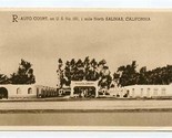 R Auto Court Postcard US 101 North Salinas California Portraitone  - $17.80