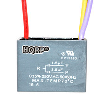 Capacitor CBB61 1.5uf+2.5uf 3-Wire Voltage: 250VAC for Harbor Breeze Ceiling Fan - £13.58 GBP