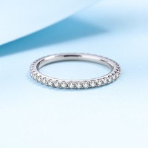 0.57 CT Round Cut Engagement&amp;Wedding Moissanite Diamond Ring Double Halo Ring 92 - £59.24 GBP