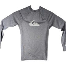 Quicksilver Rash Guard Swim Surf Shirt Long Sleeve Size Medium Gray 12 Y... - €18,14 EUR