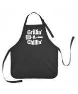Grillin and Chillin Apron, Grilling Apron, Chillin Apron, Father&#39;s Day A... - £15.07 GBP+
