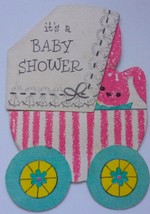 Vintage Hallmark Baby Shower Invitation Card 1958 - $1.99