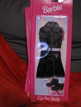 Mattel Go in Style Fashion Outfit black dress and boots - £4.00 GBP