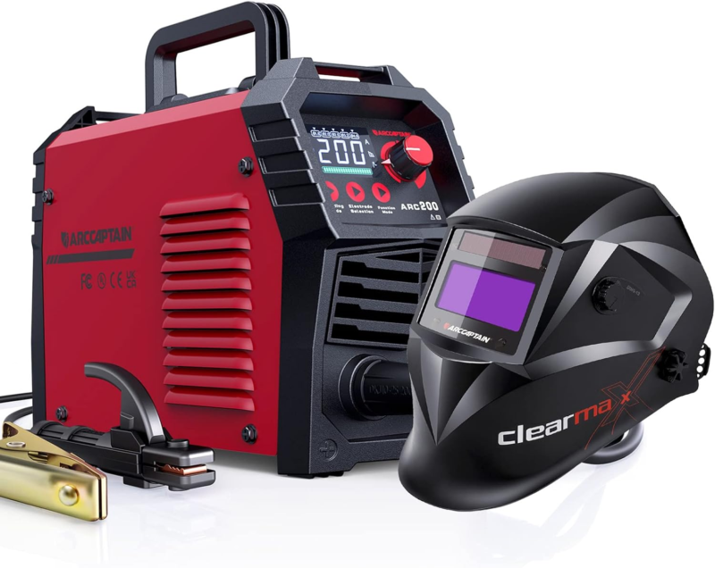 200A Welding Machine &amp; Welding Helmet - $276.60
