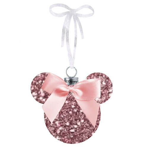 Disney Minnie Christmas Glitter Bauble (Boxed) - Pink Blush - $33.52