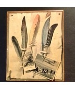 Beautiful Southwestern handmade wooden feather box~Made in Italy - $66.34 CAD