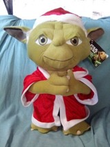 Gemmy Star Wars Yoda Santa Claus Christmas Door Greeter Plush Large 21&quot; 2013 NWT - £18.76 GBP