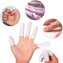 UK ! 20 Finger Cots / Gloves Latex Rubber Protection Nails Waterproof Wa... - $1.30