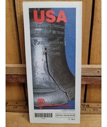 1992 AAA USA Vintage Street Map  Liberty Bell Philadelphia Pa George Obr... - $12.33
