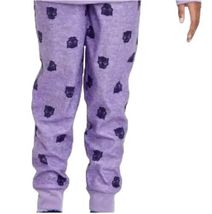 Girls Marvel Black Panther Dora Milaje Pajama Set with Cozy Socks Purple Large image 5