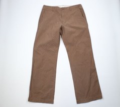 Vintage Gap Mens Size 36x34 Faded Striped Loose Boot Fit Wide Leg Pants Brown - £58.34 GBP
