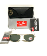 Ray ban sunglasses rb3025 aviator large metal frame green polarized lens... - £115.48 GBP