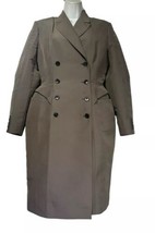 antonio marras italy Size 44 hip pockets padded long button trench coat - $158.39