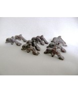 Five Pairs of Stone Speckled Dolphin Charms - £6.37 GBP