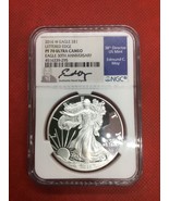 2016 W PROOF SILVER EAGLE NGC PF70 ULTRA CAMEO MOY 30TH EDGE LETTERS - $179.15 CAD