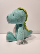 Carters Green White Plush Dinosaur Stuffed Animal Baby Toy 60115 Lovey  ... - £19.41 GBP