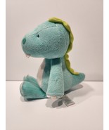 Carters Green White Plush Dinosaur Stuffed Animal Baby Toy 60115 Lovey  ... - £19.37 GBP
