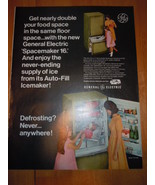 Vintage General Electric Defrosting Refrigerator Print Magazine Advertis... - £3.94 GBP