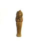 King Tut Sarcophagus Storage Box, Gold Tone, Incense, Matches, Trinkets - $33.33 CAD