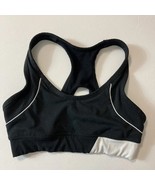 Bally Total Fitness Womans Sports Bra White Black Racerback Sz XS/S - $17.67 CAD