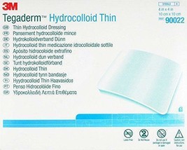 3M Tegaderm Hydrocolloid Thin Dressing, 10cm x 10cm, Pack of 5 - $18.58