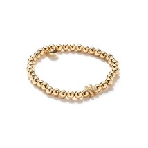 Dm Merchandising women's crystal letters bracelet - n in Gold - size One Size - $23.76