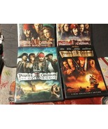 Pirates of the Caribbean - DVD 4 Lot - Black Pearl, Dead Mans Chest , At... - £13.20 GBP