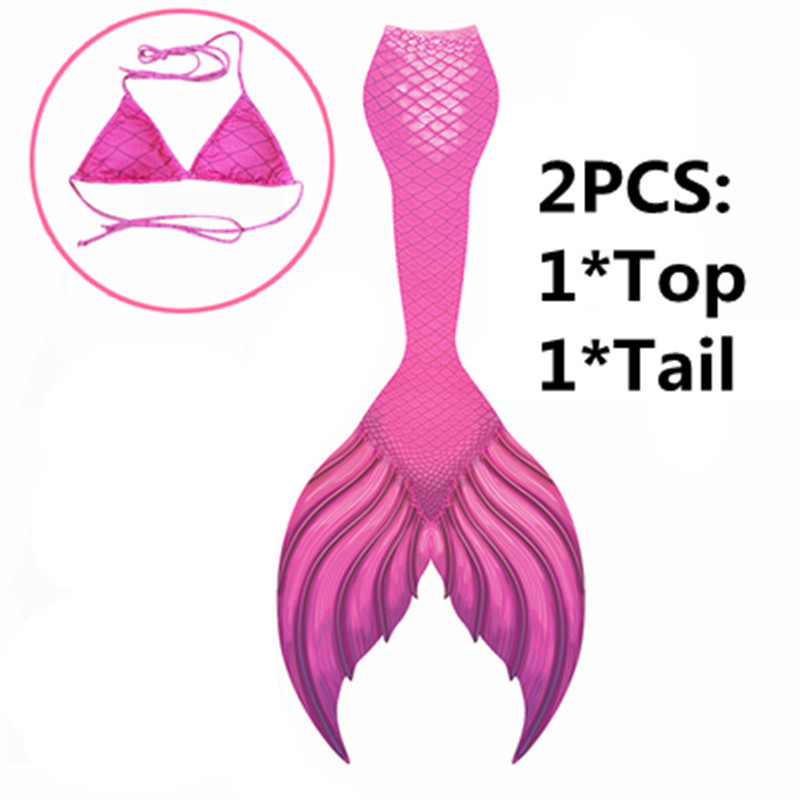 NEW!2018 Kids Adult with Monofin Mermaid with Fin Costume Best Swimmable Tail