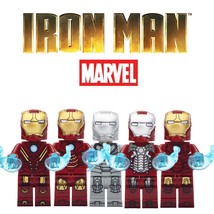 Marvel Iron Man Armor suit Collection Mk2 Mk3 Mk4 Mk5 Mk8 Minifigures Gift - £2.35 GBP