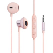 Wired Headphones With Microphone, 3.5Mm Half In Ear W In Line Controller... - £16.51 GBP