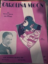 Carolina Moon Gene Austin 1928 Piano Sheet Music Benny Davis Joe Burke - £4.68 GBP