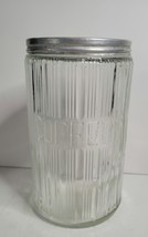 Hoosier Triple Skip Glass Coffee Jar with Lid - £27.11 GBP