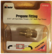 Propane Fitting 1/4&quot; X 9/16&quot; Male Pipe Thread, Brass - Mr Heater F276152 - €0,85 EUR