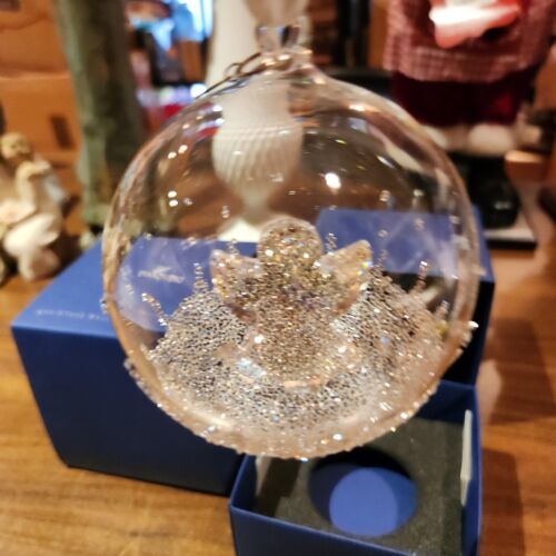 Swarovski Crystal Christmas Ball 2015 Annual Ornament with Angel  - $97.81