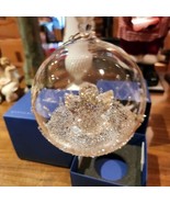 Swarovski Crystal Christmas Ball 2015 Annual Ornament with Angel  - £76.94 GBP