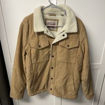 Levi's Men's Fleece Lined Corduroy Trucker Jacket Tan Small S - $61.20