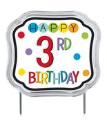 Cake Topper Rainbow Birthday Add Any Age With Stickers Party Supplies New - $109.14 MXN