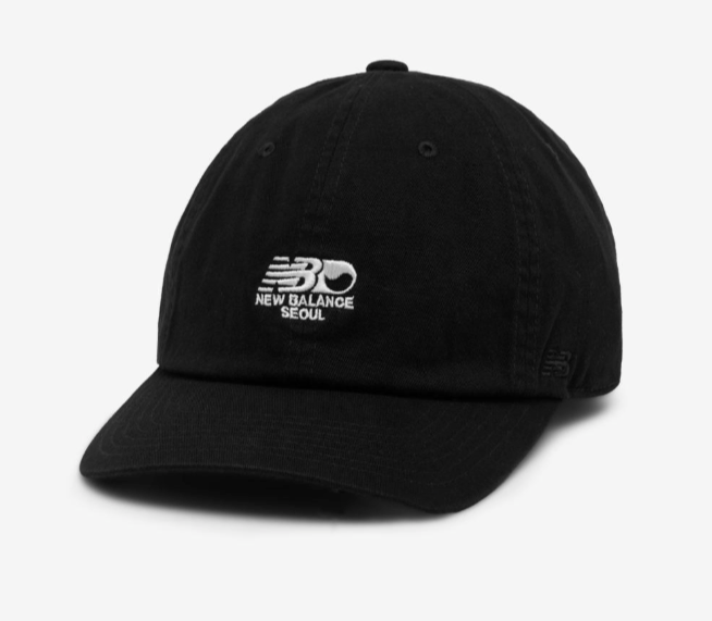 New Balance UNI Seoul Exclusive Baseball Cap Sports Casual Hat Black NBG... - $71.01