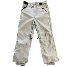 Turbine Boardwear Men&#39;s L Gray Patterned Adjustable Waist Snow Ski Pants - £28.04 GBP