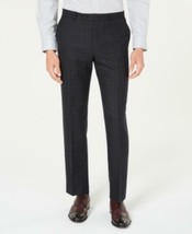 $190 Tommy Hilfiger Modern-Fit THFlex Stretch Windowpane Pants Gray Size... - $835.14 MXN