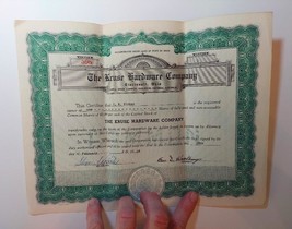 1958 Stock Certificate The Kruse Hardware Company Cincinnati,OH Kirker Estate - £36.86 GBP