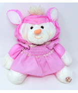 Vintage Fisher Price Puffalumps Lamb Plush Toy In Pink Dress - $464.13 MXN