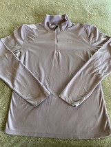 Paradox Performance Womens Light Purple 1/4 Zip Fleece Long Sleeve Shirt Medium - £11.75 GBP