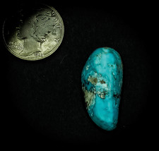 14.5 cwt. Rare Vintage Blue Gem Turquoise Cabochon - £55.14 GBP