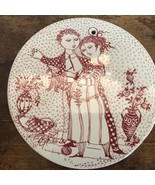 Bjorn Wiinblad: November plate from Nymolle &quot;OPTIMISME&quot; Hanging Wall Pla... - $14.85